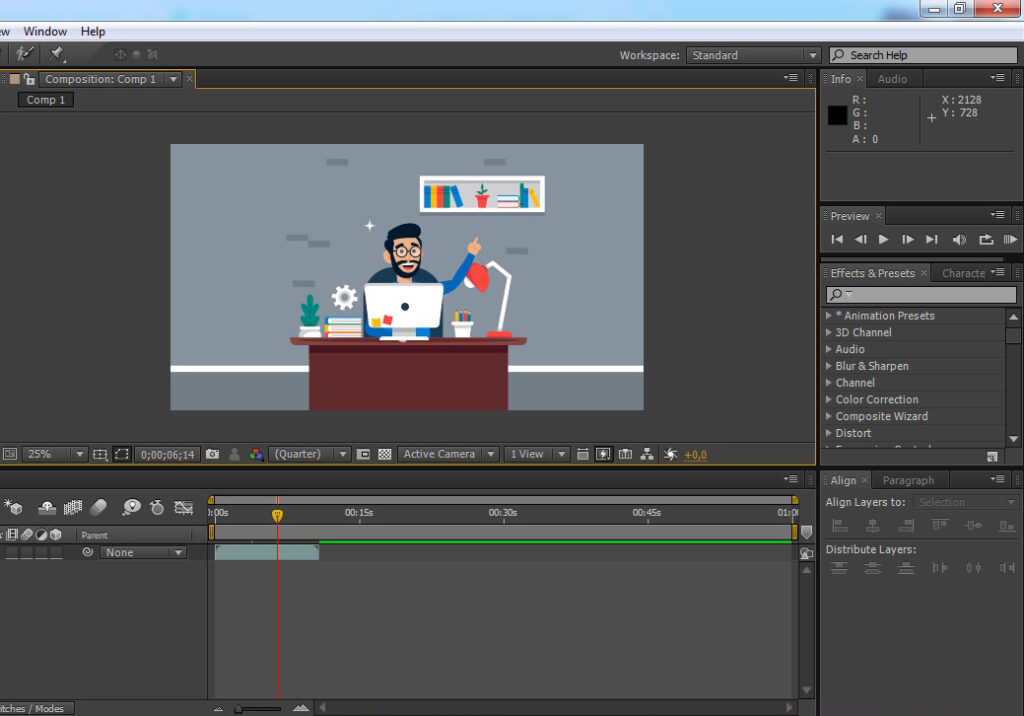 kursus motion graphic